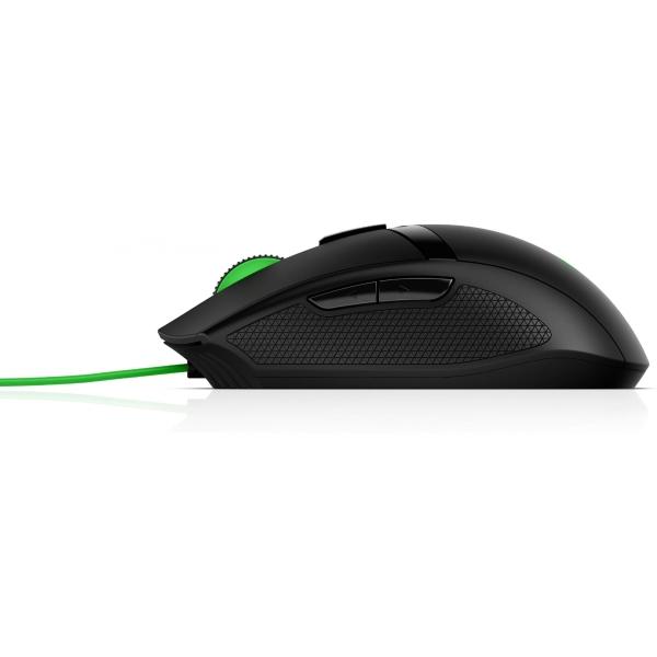 HP Mouse HP 300 Pavilion Gaming 5000 dpi Color Negro-Verde