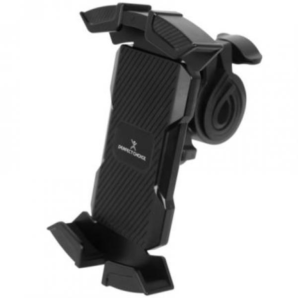Perfect Choice Soporte Perfect Choice para Smartphone Motocicleta o Bicicleta con Bloqueo de Seguridad Rotación 360