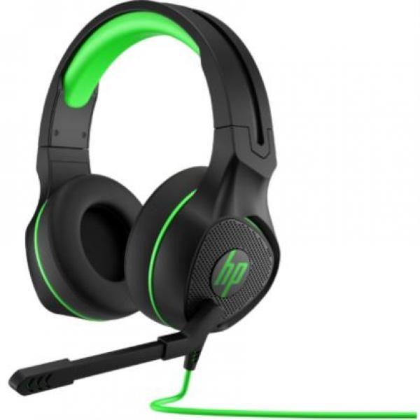 HP Audífonos HP USB LED 400 Pavillion Gaming Color Negro-Verde