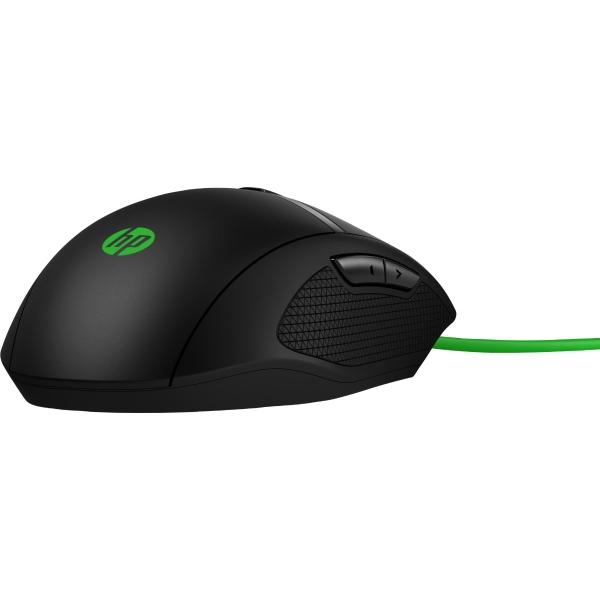 HP Mouse HP 300 Pavilion Gaming 5000 dpi Color Negro-Verde