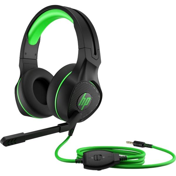 HP Audífonos HP USB LED 400 Pavillion Gaming Color Negro-Verde