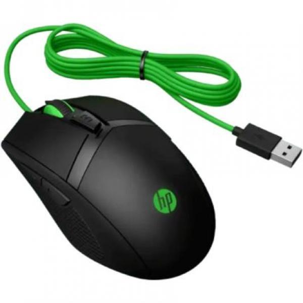 HP Mouse HP 300 Pavilion Gaming 5000 dpi Color Negro-Verde