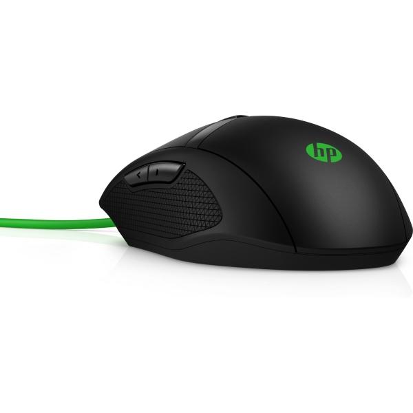 HP Mouse HP 300 Pavilion Gaming 5000 dpi Color Negro-Verde