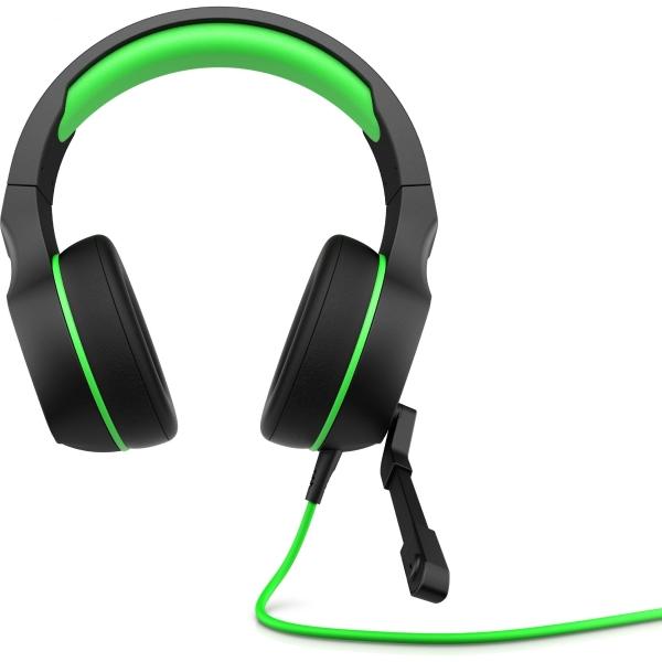 HP Audífonos HP USB LED 400 Pavillion Gaming Color Negro-Verde