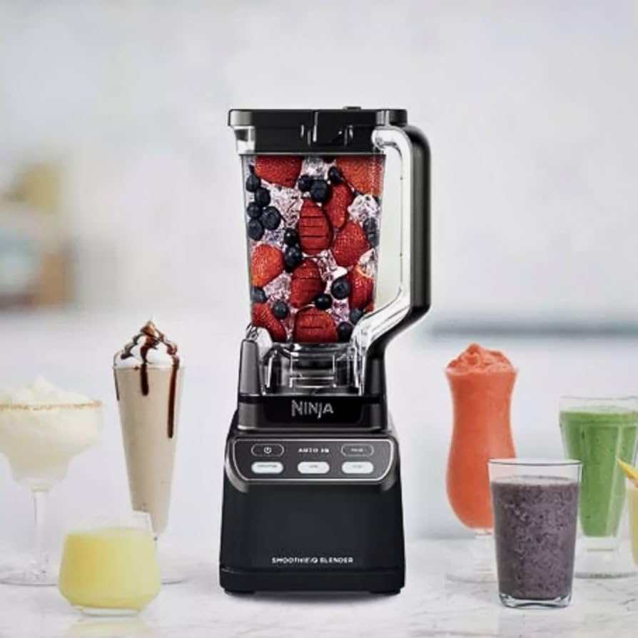 LICUADORA NINJA CO750B SMOOTHIEIQ 3 VEL VASO DE PLASTICO 2 LT NEGRO