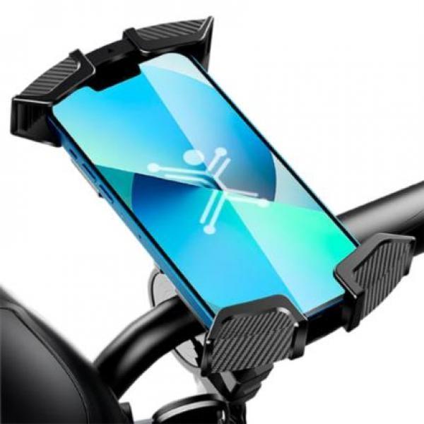 Perfect Choice Soporte Perfect Choice para Smartphone Motocicleta o Bicicleta con Bloqueo de Seguridad Rotación 360
