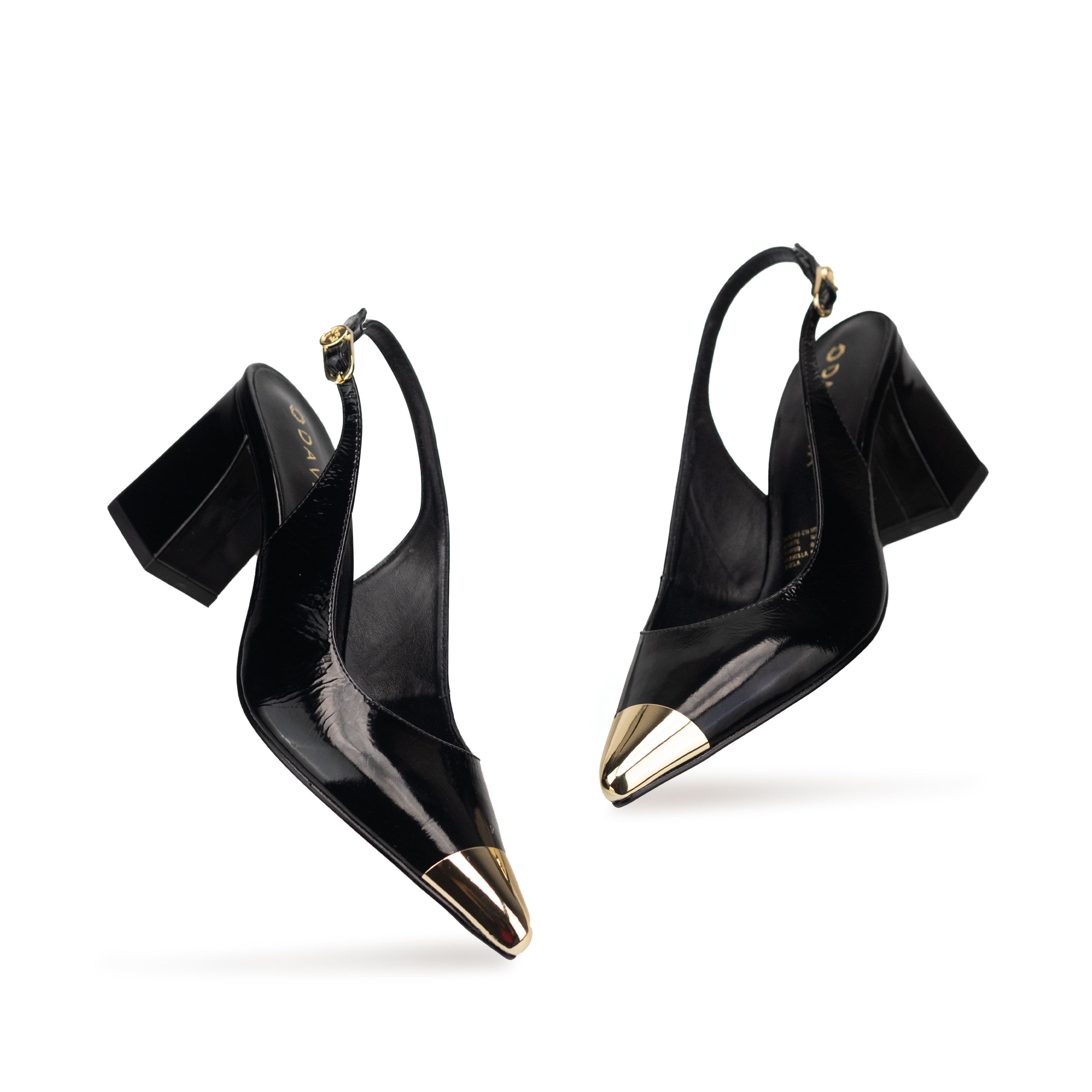 Zapatillas De Tacón Elegantes Para Mujer De Piel Davenia Mod. Adela 