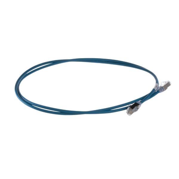 Panduit Patch Cord Cat6A, Diametro Reducido 28 AWG, Blindado S/FTP, CM/LS0H, 2m, Color Azul