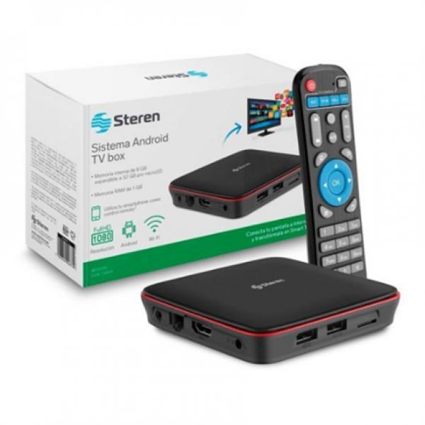 Steren Convertidor Steren Normal a Smart TV Android TV Box Color Negro
