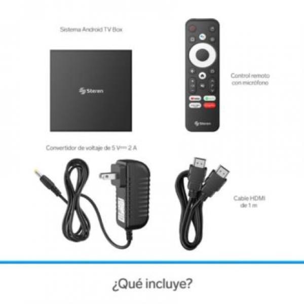 Steren Sistema Android TV Box Steren Google Chrome Cast Color Negro
