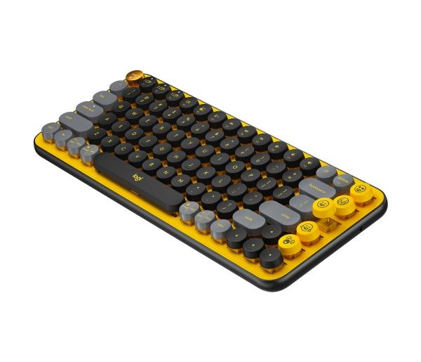 Logitech TECLADO LOGITECH POP KEYS MECANICO INALAM BT BLAST YELLOW (920-010713)