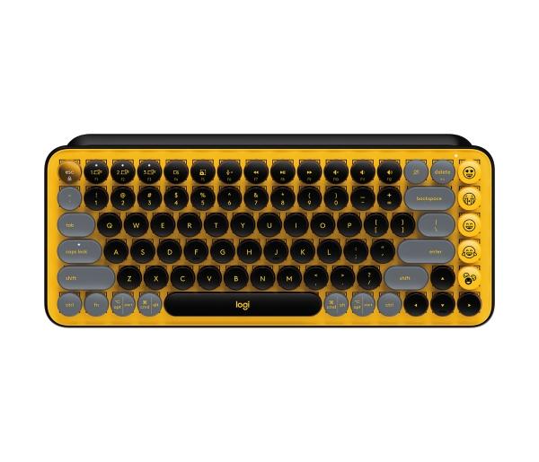 Logitech TECLADO LOGITECH POP KEYS MECANICO INALAM BT BLAST YELLOW (920-010713)