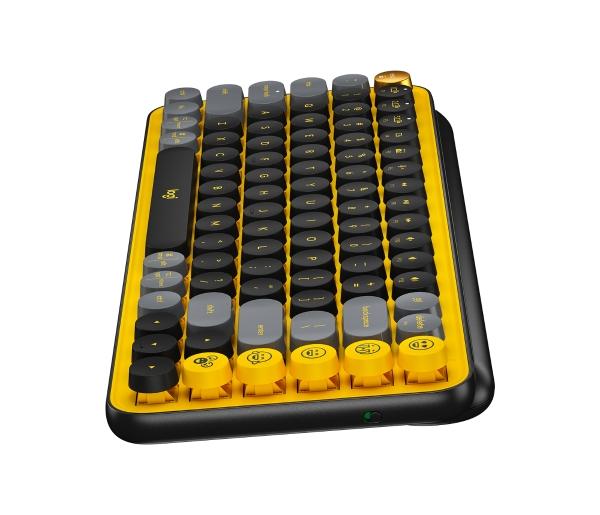 Logitech TECLADO LOGITECH POP KEYS MECANICO INALAM BT BLAST YELLOW (920-010713)