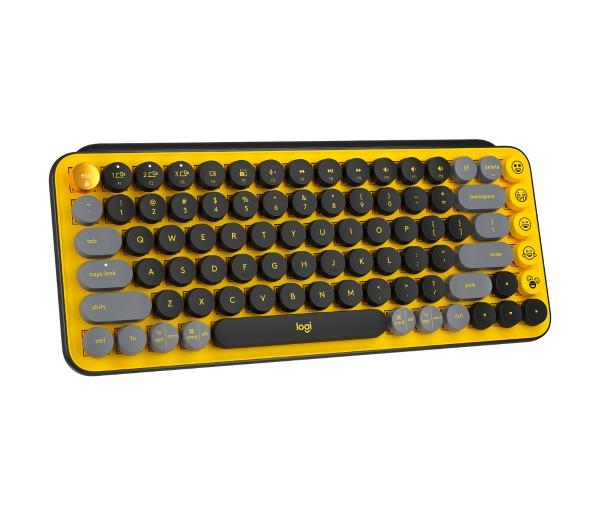 Logitech TECLADO LOGITECH POP KEYS MECANICO INALAM BT BLAST YELLOW (920-010713)