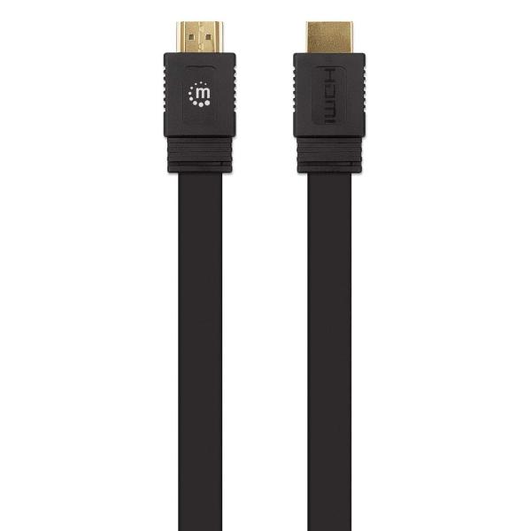 Cable HDMI plano de Alta Velocidad con Ethernet Manhattan 15 M.
