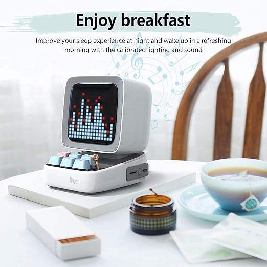 Divoom Ditoo PixelArt Altavoz BT Retro c/ Pantalla LED Blanco