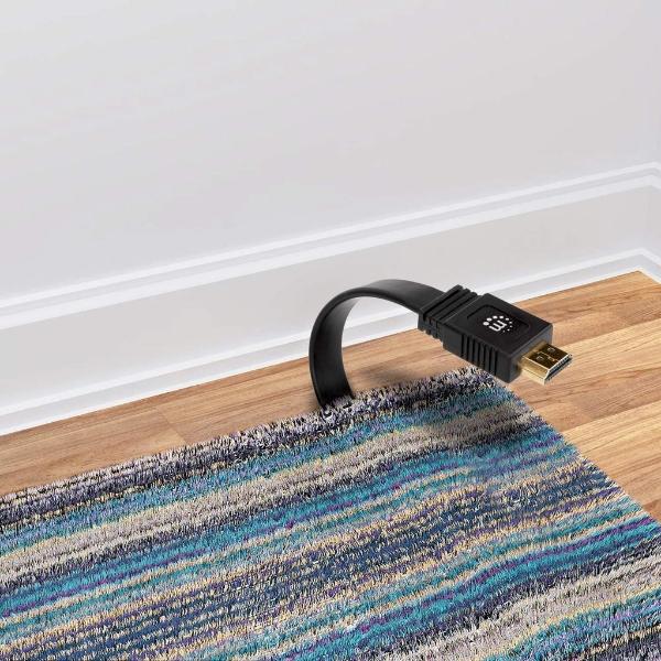 Cable HDMI plano de Alta Velocidad con Ethernet Manhattan 15 M.