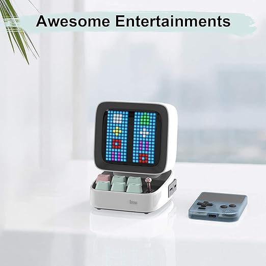 Divoom Ditoo PixelArt Altavoz BT Retro c/ Pantalla LED Blanco