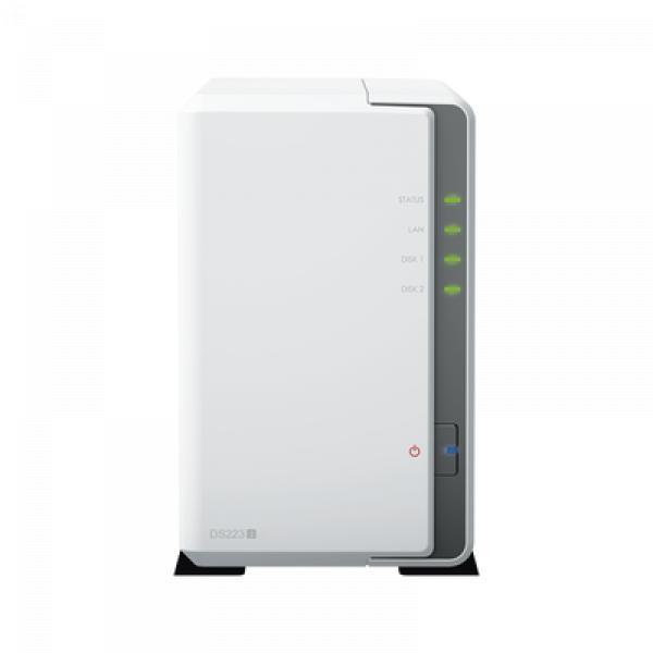 Synology Servidor NAS de 2 Bahías / Hasta 32 TB / Servicio Nube Gratis (P2P) / Administración Remota y Respaldo Programado