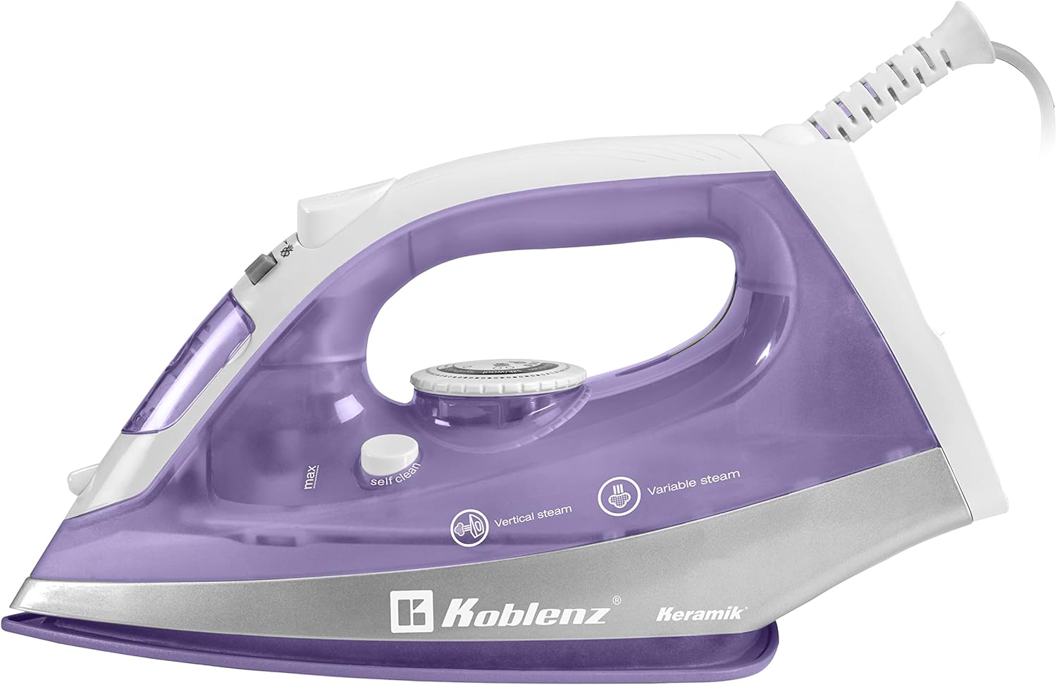 PLANCHA DE VAPOR KOBLENZ PKK340 L ANTIADHERENTE CERAMICA LILA