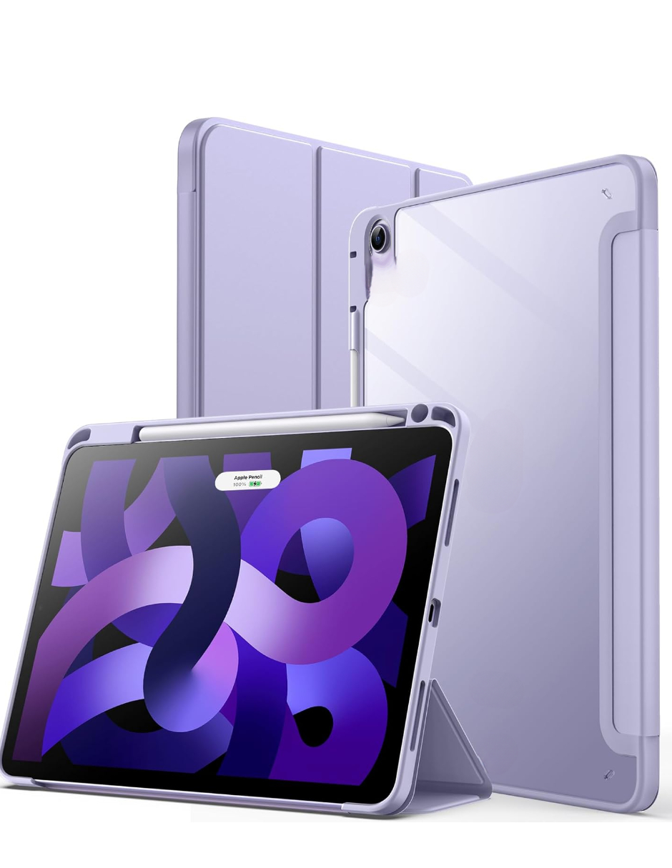 Funda Plegable Compatible Con iPad 9.7 Pulgadas 6/5 Generacion Color Lila
