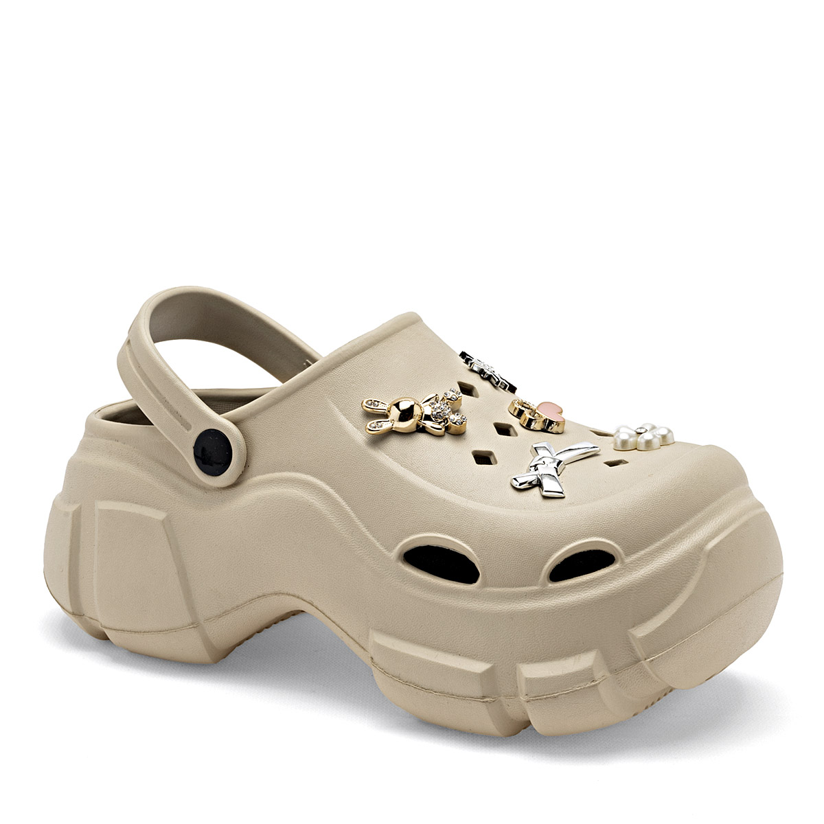 SANDALIA PLATAFORMA 5 CM MUJER MM BROS SHOES CO 8060 BEIGE EVA
