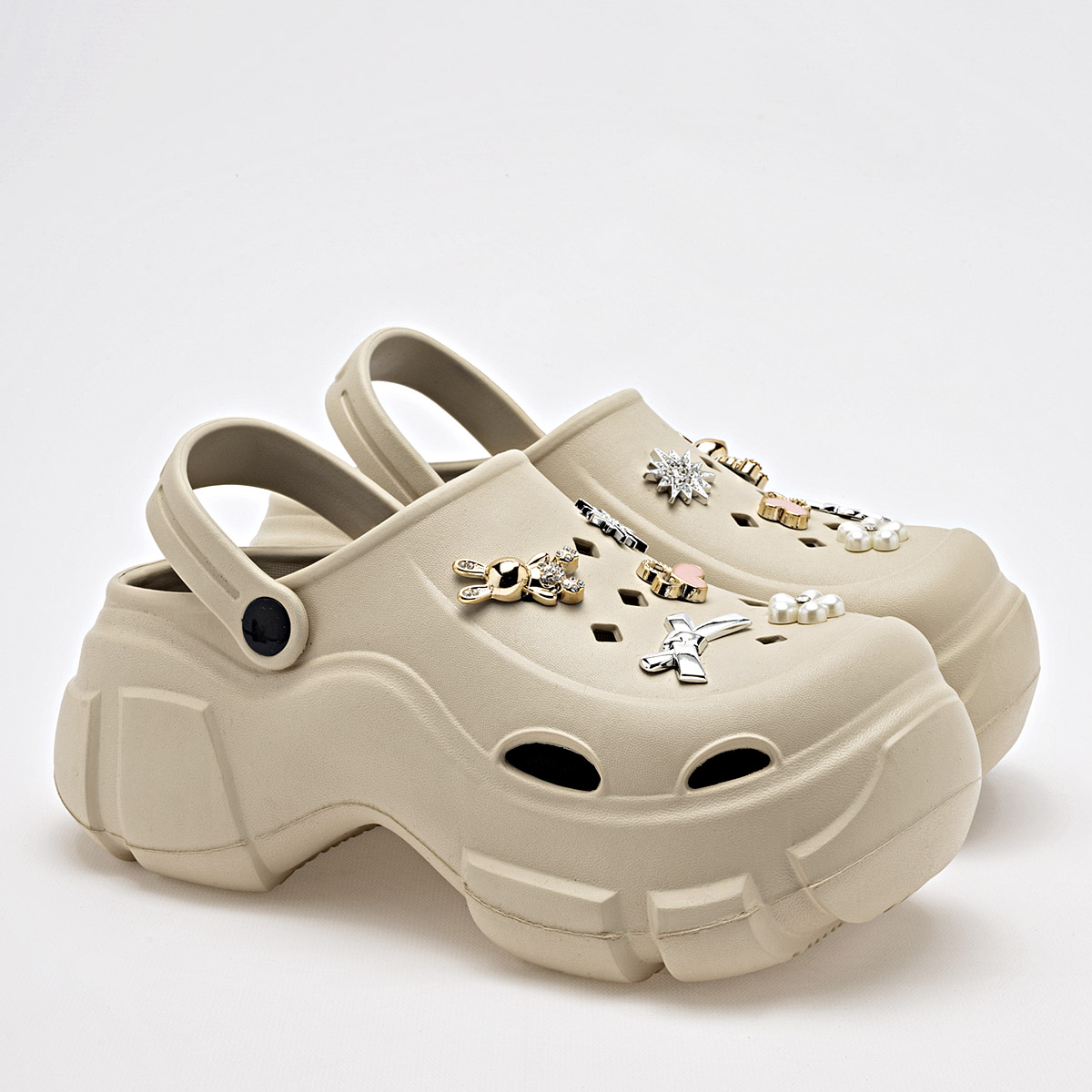 SANDALIA PLATAFORMA 5 CM MUJER MM BROS SHOES CO 8060 BEIGE EVA