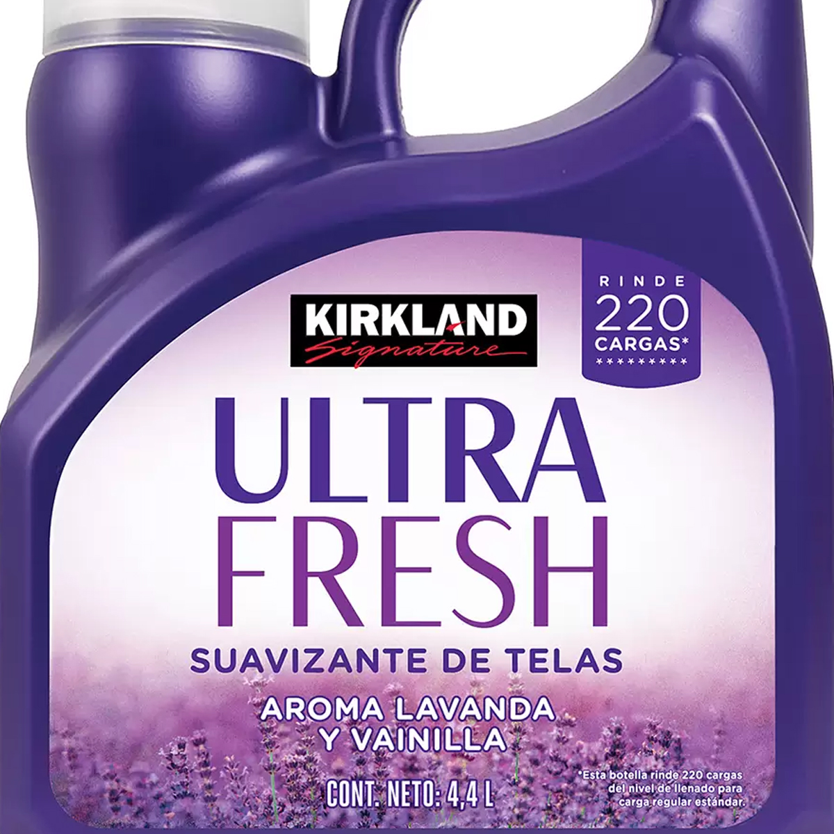 Suavizante Telas Kirkland Ultra Clean Lavanda Vainilla 4.4L