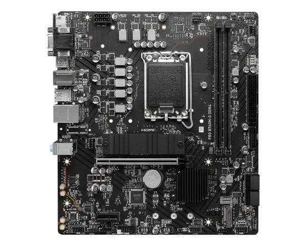 MOTHERBOARD MSI (PRO B760M-G DDR4) SOCKET 1700,2*DDR4 4800,HDMI,DP,VGA,2*M.2,MICRO ATX