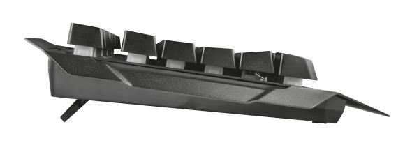 Teclado Gamer Trust GXT 856 Torac RGB, Alámbrico, Negro