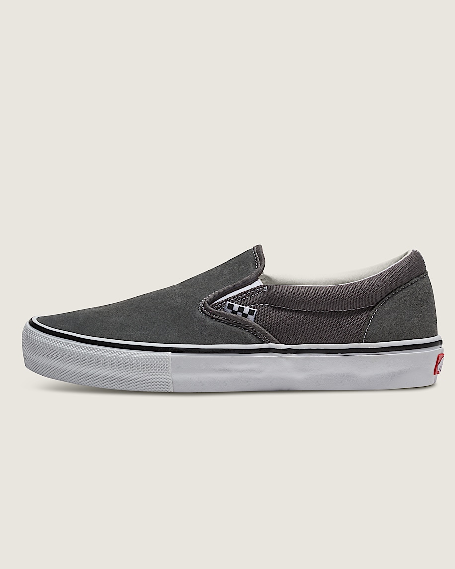 TENIS VANS SKATE SLIP-ON GRIS CASUAL PARA HOMBRE 