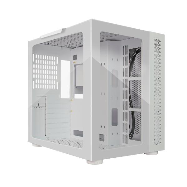 Game Factor GABINETE GAME FACTOR ATX FISHTANK DOBLE CRISTALUSB 3.0 S/FTE CSG700 WH