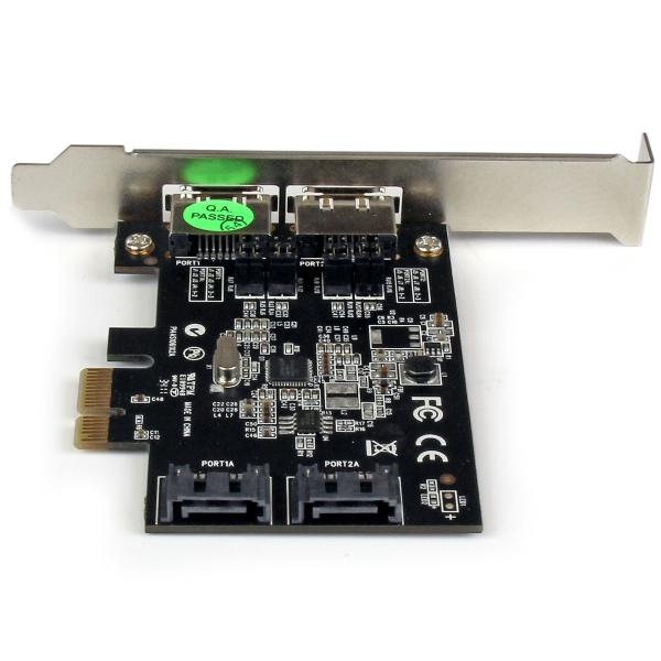 StarTech.com TARJETA PCI EXPRESS 2 PUERTOS ESATA 2 SATA III 6GBPS CONTROLADOR