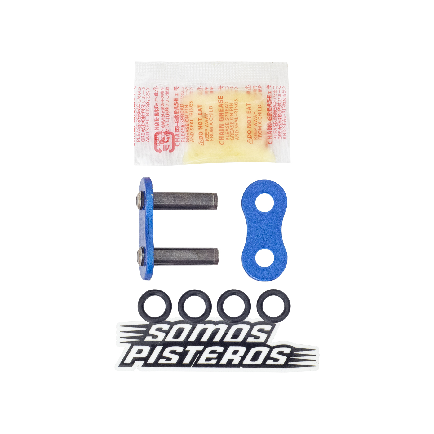 CANDADO CADENA 525 O RING REMACHADO AZUL RK R6R GSXR 600RR