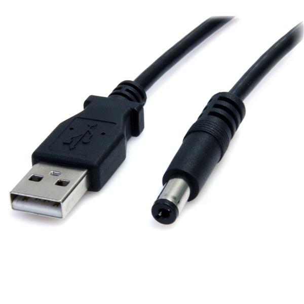 StarTech.com CABLE 2M ADAPTADOR USB A MACHO A CONECTOR COAXIAL BARREL M 5V  .