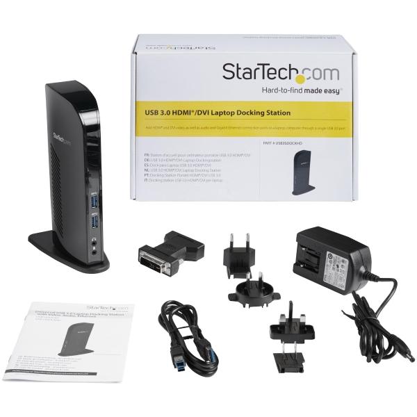 StarTech.com REPLICADOR DE PUERTOS UNIVERSAL USB 3.0 HDMI DVI      .