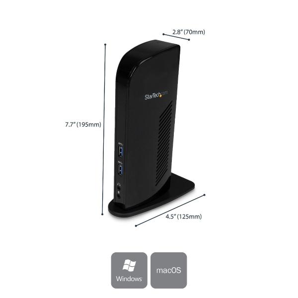 StarTech.com REPLICADOR DE PUERTOS UNIVERSAL USB 3.0 HDMI DVI      .