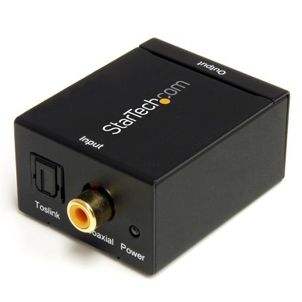 StarTech.com ADAPTADOR CONVERTIDOR AUDIO DIGITAL COAX SPDIF TOSLINK A RCA.