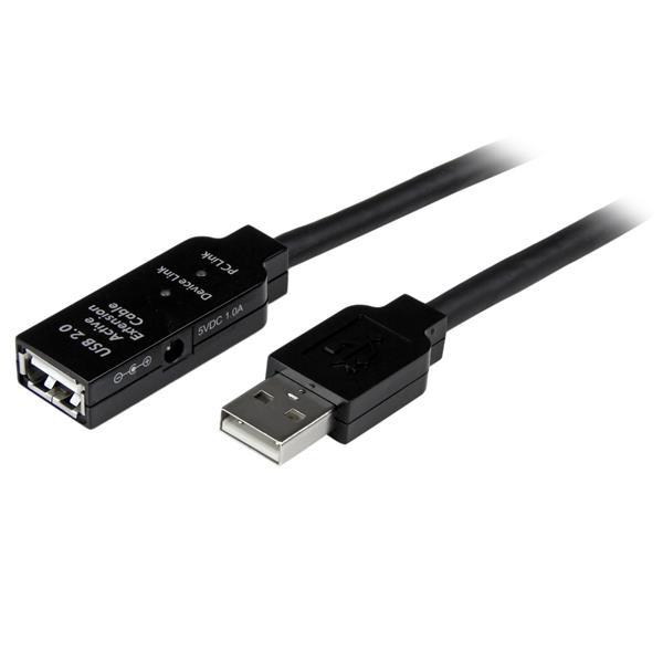 StarTech.com CABLE USB 2.0 DE EXTENSION ALARGADOR ACTIVO DE 5M M A H    .