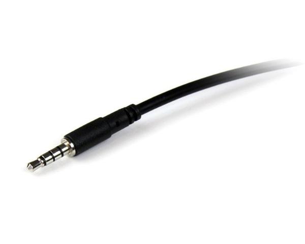 StarTech.com CABLE 2M EXTENSOR AUDIFONOS 4 PINES HEADSET DIADEMA JACK 3.5MM.