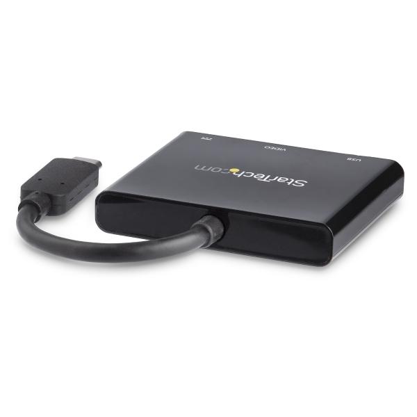 StarTech.com ADAPTADOR MULTIFUNCION USB C 4 HDMI CON POTENCIA Y USB A