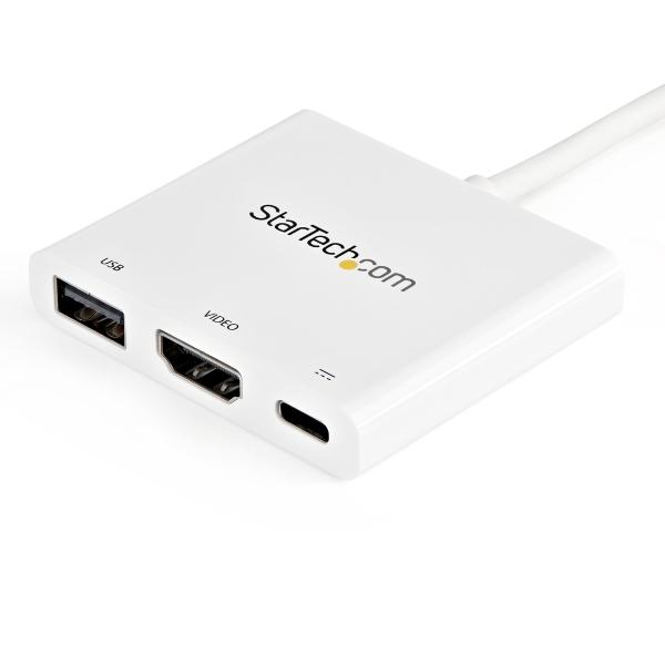 StarTech.com ADAPTADOR USB-C A HDMI 4K REPLICADOR DE PUERTOS BLANCO