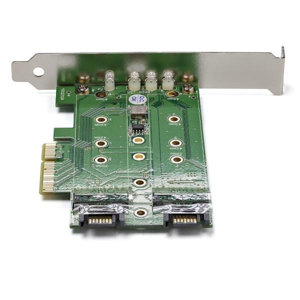 StarTech.com TARJETA ADAPTADORA PCI EXPRESS 3 PUERTOS M.2 1XNVME 2XSATA