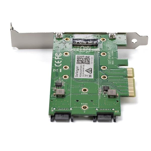 StarTech.com TARJETA ADAPTADORA PCI EXPRESS 3 PUERTOS M.2 1XNVME 2XSATA