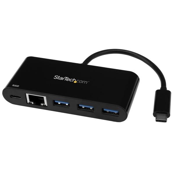 StarTech.com HUB CONCENTRADOR USB-C USB 3.0 0 3 PUERTOS CON ETHERNET Y PD