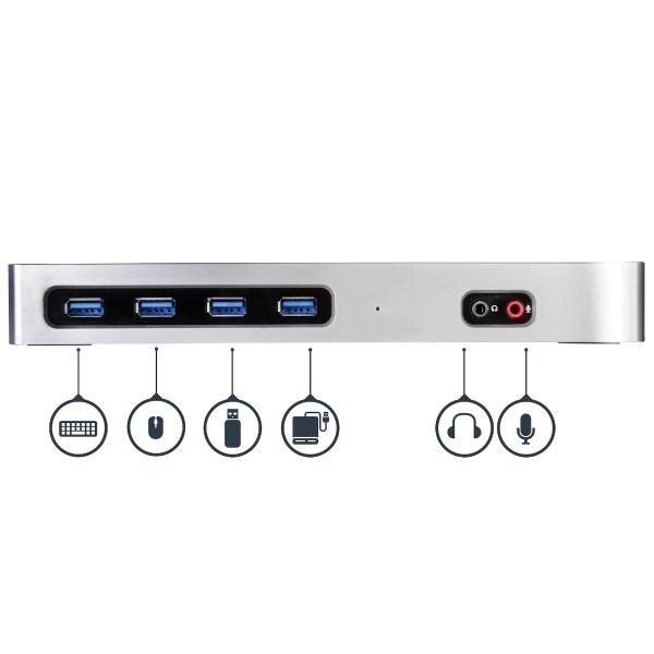 StarTech.com DOCKING STATION USB TIPO C 2X D P O HDMI REPLICADOR USBC
