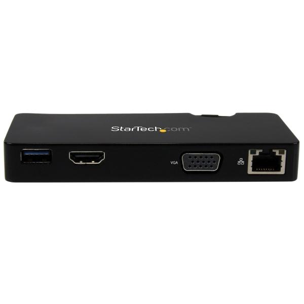 StarTech.com MINI REPLICADOR DE PUERTOS USB 3.0 HDMI O VGA ETHERNET USB DOCK