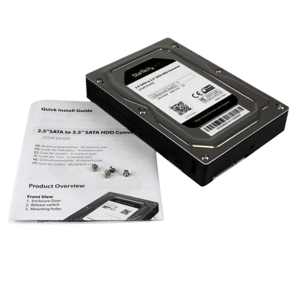 StarTech.com GABINETE ADAPTADOR DISCO SATA 2.5 PARA BAHIA 3.5