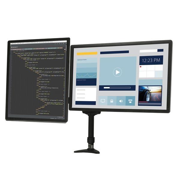StarTech.com BRAZO ARTICULADO DE 2 MONITOR SOPORTE CON MASTIL PARA MESA