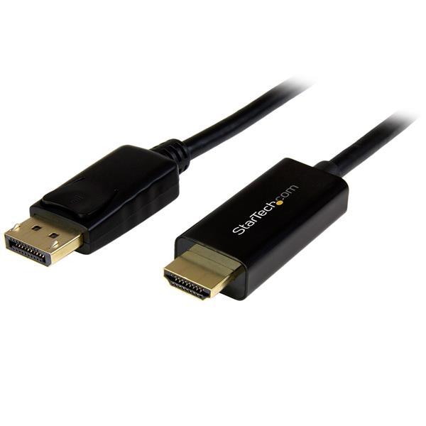 StarTech.com CABLE CONVERTIDOR DISPLAYPORT A HDMI DE 1M NEGRO ULTRA HD 4K  .